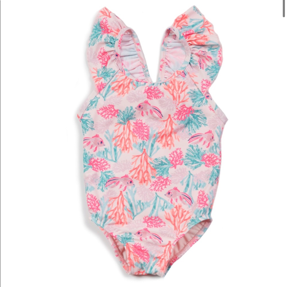 NWT EGG by Susan Lazar Emma Pink Girls Swimsuit 2T